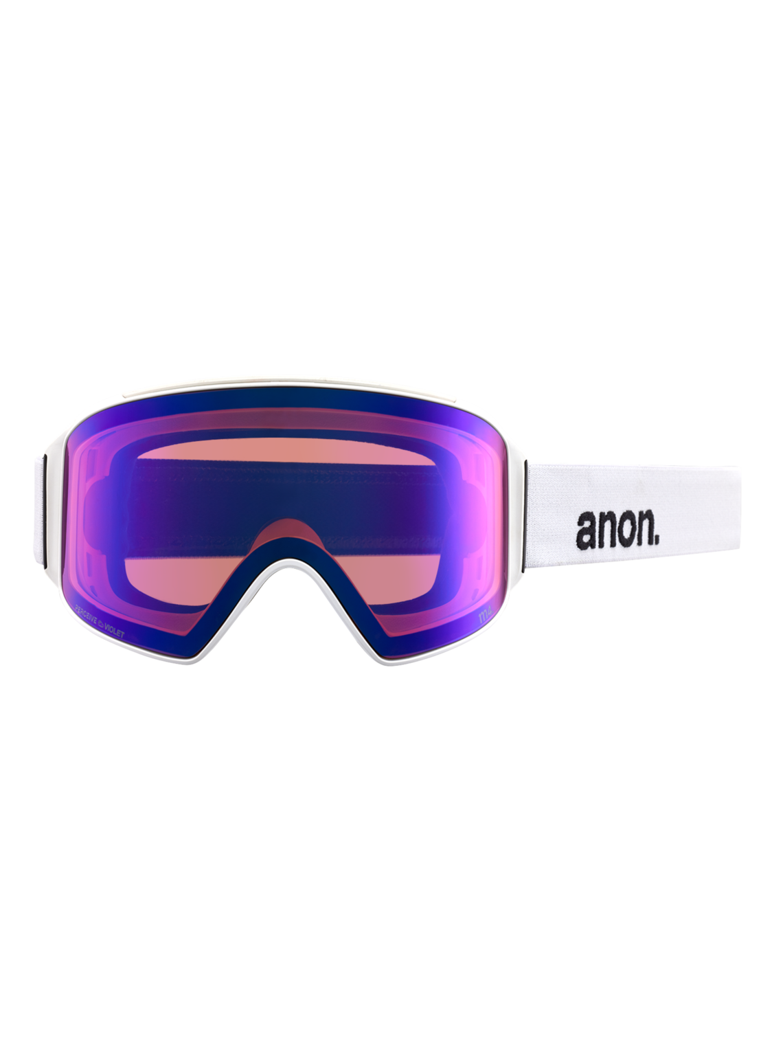 Anon M4 Cylindrical Goggle White / Perceive Sunny Onyx (met Extra Lens En MFI Masker) - Afbeelding 2