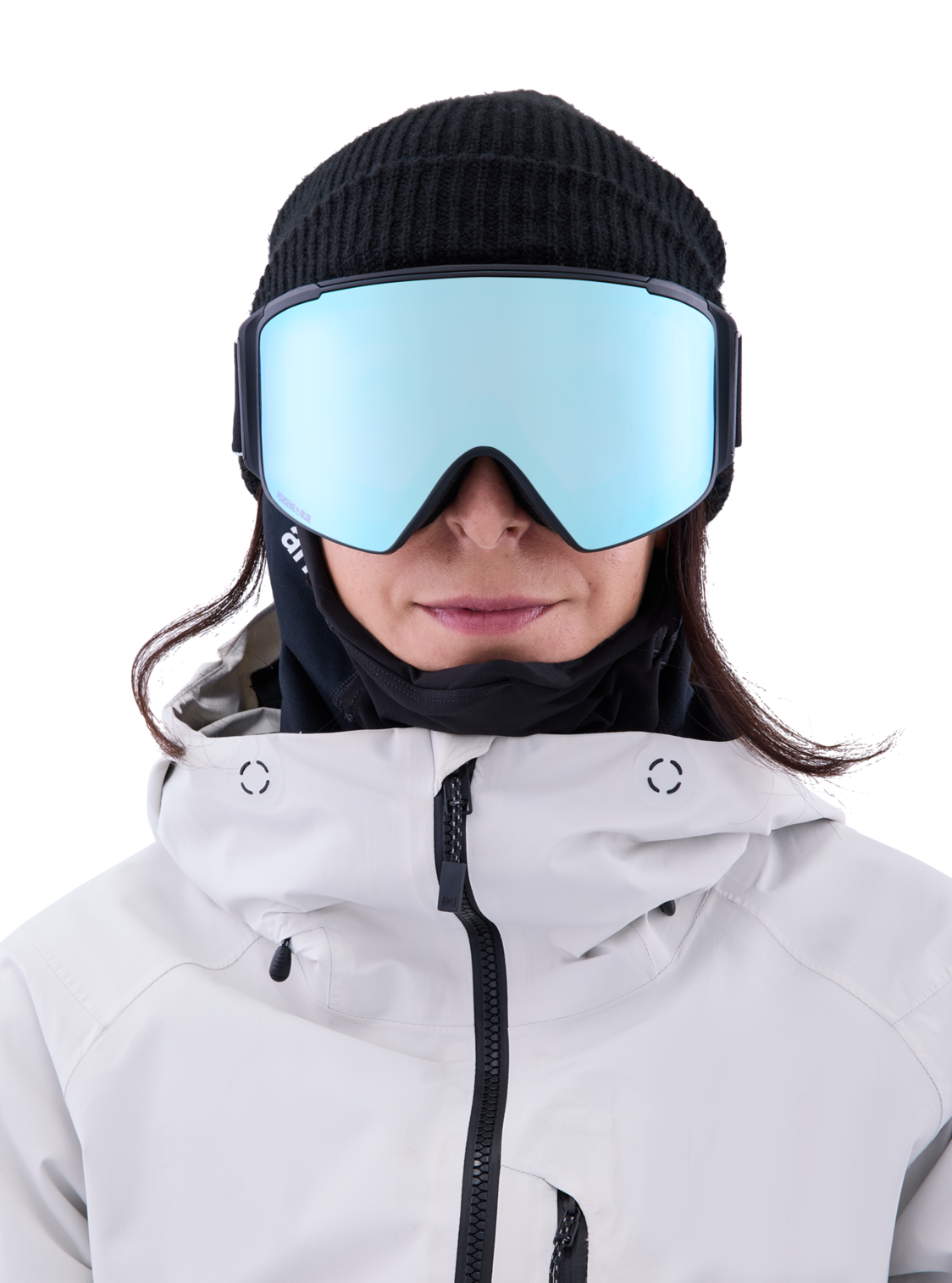 Anon M4.S Cylindrical Goggle Black / Perceive Variable Blue (met Extra Lens En MFI Masker) - Afbeelding 3