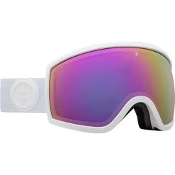 Electric Mini EGG Goggle Matte White / Brose Pink Chrome (met Extra Light Green Lens)