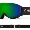 Smith I/O Mag S Goggle Black / Chromapop Sun Green Mirror (met Extra Lens)
