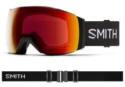 Smith I/O Mag XL Goggle Black / Chromapop Sun Red Mirror (met Extra Lens)